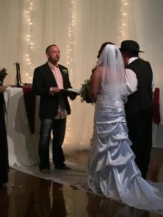 Officiating my daughter Jordyn's wedding